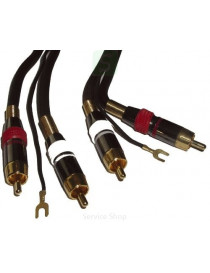 Linear cable 2xRCA - 2xRCA plugs with control 5m