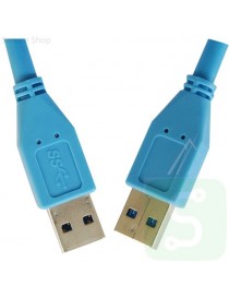 USB CABLE USB 3.0 TYP-A-STECKER / TYP-A-STECKER 0,5M BLAU