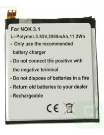 Battery 3.85V 2900mAh suitable for Nokia 3.1
